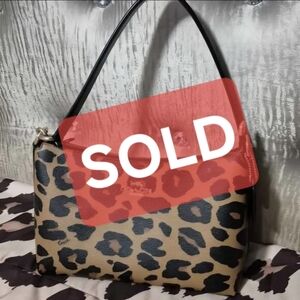 Coach Cheetah Shoulder Bag